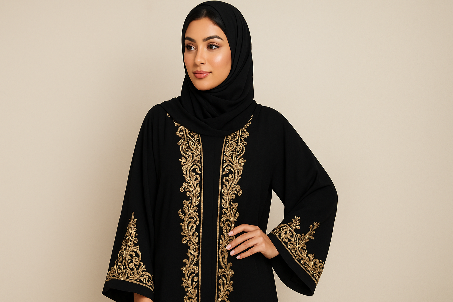 تصميم عبايات خليجية 2025 | فخامة وأناقة من Dida Factory حسب الطلب